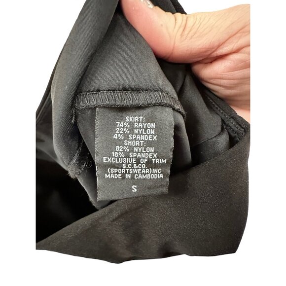 🌸3/$15🌸SC & CO Black Skort with Pockets sz Small - Picture 9 of 10